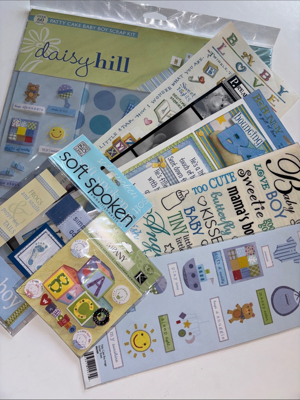 Baby Boy Scrapbook Stickers Baby Boy Scrapbook Embellishment Kit Junk Journal